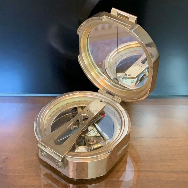 Stanley London 航海用 アンティーク コンパス(水準器,日時計付)