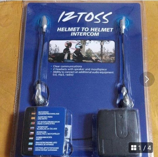 新品未開封! バイクインカム マイク 通信機 イヤホン ハンズフリー 二人乗り