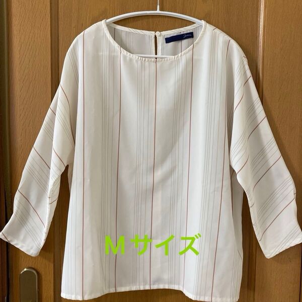 ブラウス ストライプ柄 七分袖
