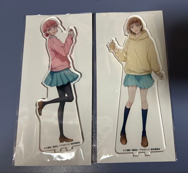 アオのハコ アニメイトカフェ アクリルスタンド 鹿野 千夏 蝶野 雛 アクスタ