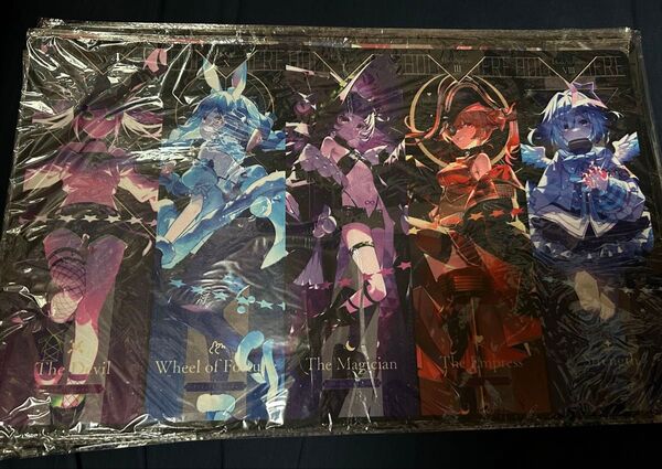 ホロライブ タロット ラバーマット プレイマット 常闇トワ 兎田ぺこら 紫咲シオン 宝鐘マリン 天音かなた