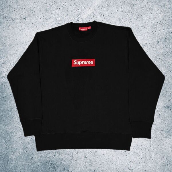 supreme Box Logo Crewneck トレーナー シュプリーム ボックスロゴ 2022FW クルーネック BLACK