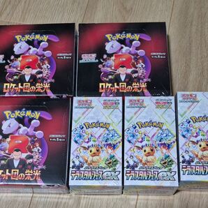 ポケモンカード ロケット団の栄光3BOX & テラスタルフェスex3BOX 新品未開封 シュリンク付き 合計6BOXセット