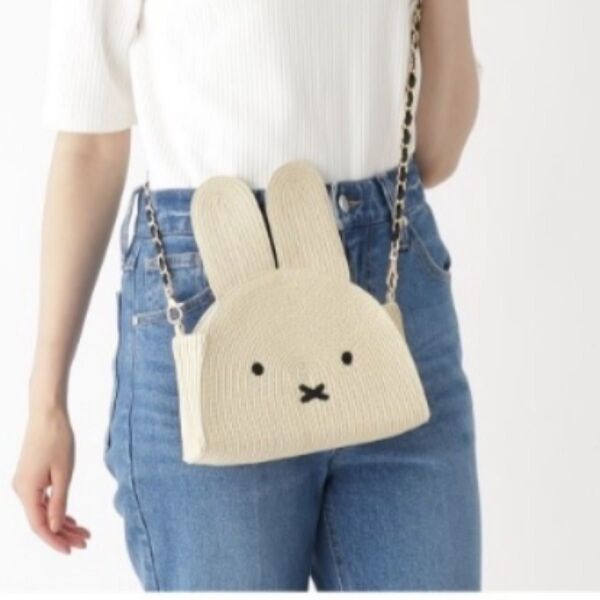 miffy × OPAQUE.CLIP オペークドットクリップ ミッフィー ペーパーブレード ショルダーバッグ かごバッグ