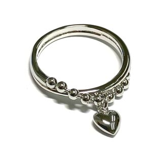 【オーダー受付】【日本製】ハートラブラブリング☆ハートチャーム☆