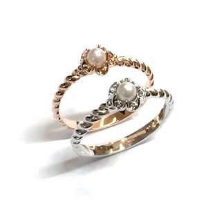 【オーダー受付】【日本製】ちょこんとプラパール☆ピンキーリング【高品質クリスタル