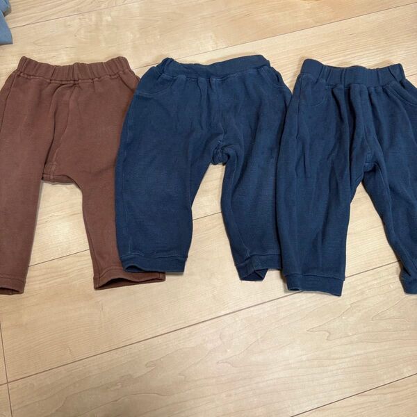 ズボン 3枚セット 保育園着 まとめ売り 女の子 男の子 80サイズ