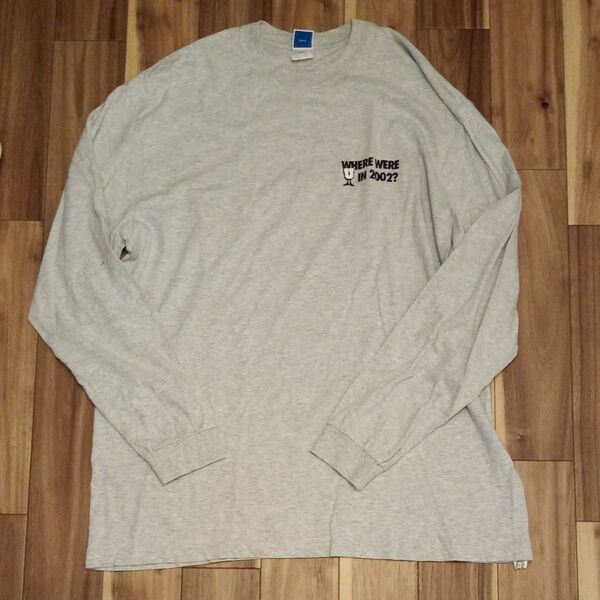 UNDEFEATED where were L/S TEE XL size grey アンディフィーテッド ロンT 美中古