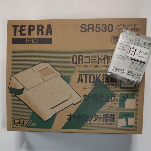テプラ PRO SR530 +白ラベルインクリボン1個