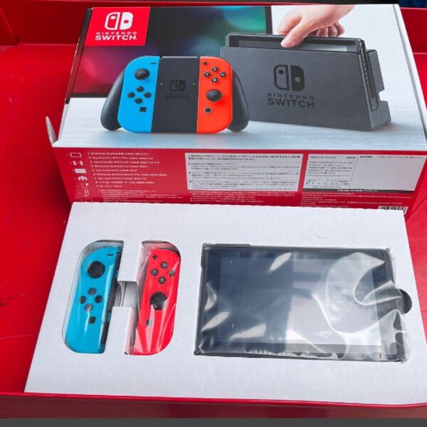 【新品未開封】Nintendo Switch Joy-Con (L)ネオンブルー/(R)ネオンレッド HAC-S-KABAA