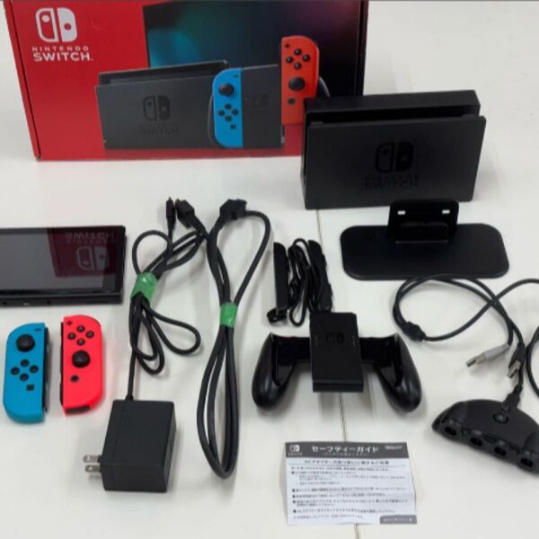 Nintendo Switch 本体 HAC-001 ネオンブルー ネオンレッド Joy-Con 通電確認済 初期化済