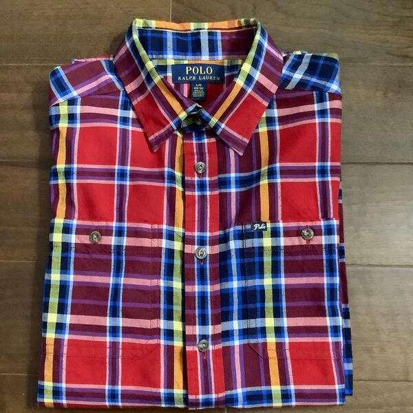 POLO RALPH LAUREN 長袖シャツ チェック柄 160サイズ 子供用