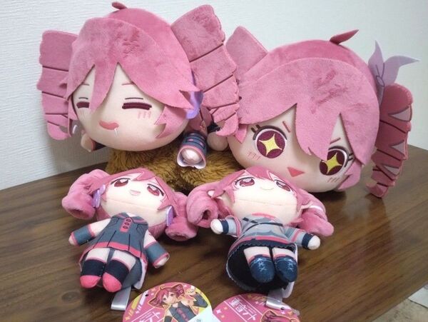 重音テト くてんこ BIGぬいぐるみ 寝そべり ぬいぷりけ おすわりぬいぐるみ 4点セット