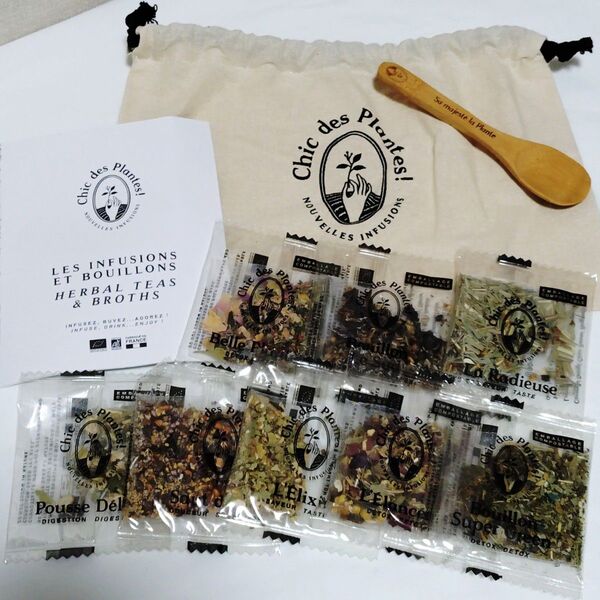 Chic des Plantes ! オーガニック ハーブティー 紅茶スプーン 茶葉