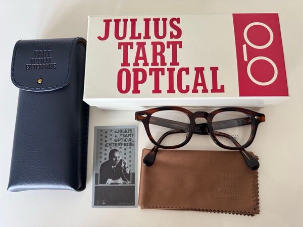 【美品】JULIUS TART OPTICAL/ジュリアスタートオプティカル AR デミアンバー 46□22