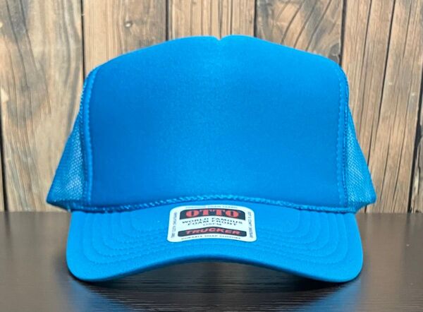 規格外品 アウトレット OTTO メッシュキャップ ソリッドバイザー ターコイズ単色カラー ハイタイプ深め