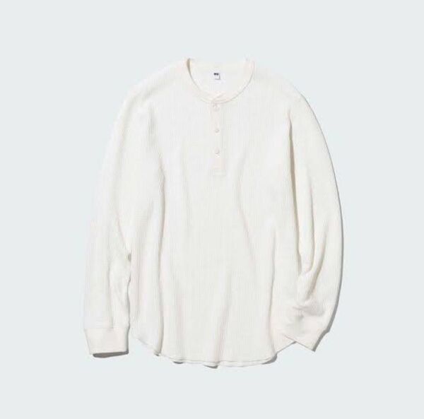 ユニクロ ワッフルヘンリーネックTシャツ