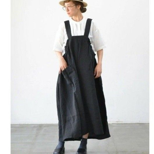 tumugu ツムグ ソリトリネン 2wayキャミソールワンピース
