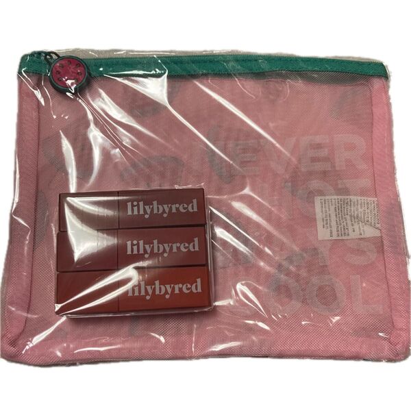 リップまとめ売り【lilybyred】Mood liar velvet tint #04#05#06ポーチ付