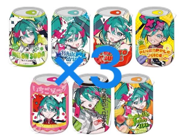Drink缶バッジセット レーシングミク 2025Ver. 3BOX