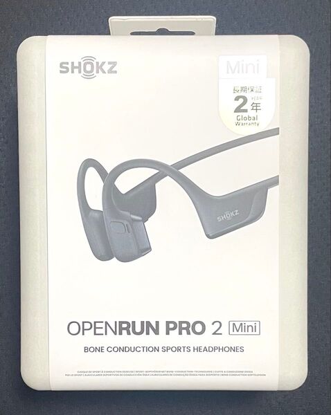 新品未開封 Shokz OpenRun Pro 2 Mini ブラック 骨伝導イヤホン ワイヤレスイヤホン Bluetooth