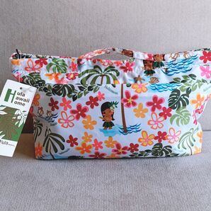 新品タグ付 フラハワイ バッグインバッグ マルチポーチ プルメリアちゃん