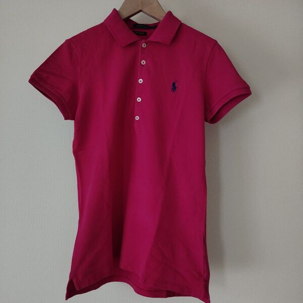 POLO RALPH LAURENピンク定番 ポロシャツ Mサイズ#18 ラルフローレン 半袖 ピンク 半袖ポロシャツ