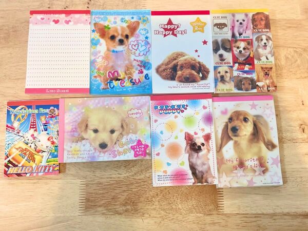 平成レトロ メモ帳 まとめ売り 犬 ハローキティ