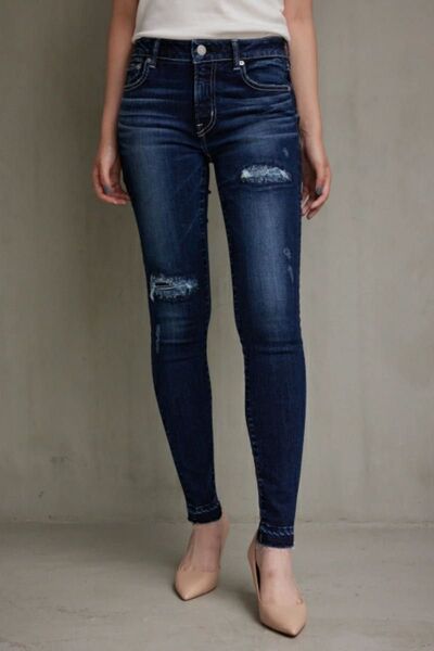 【AZUL by MOUSSY】リペアスキニーデニム