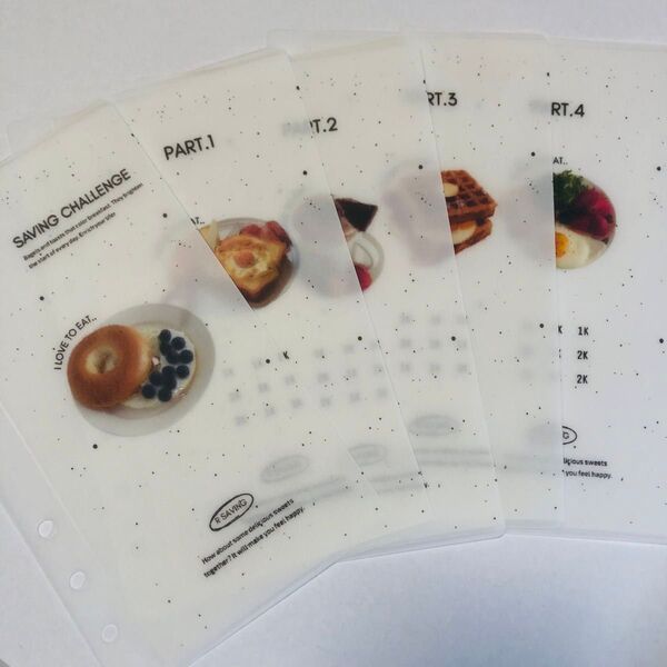 38 LOVE TO EAT 貯金リフィル A6