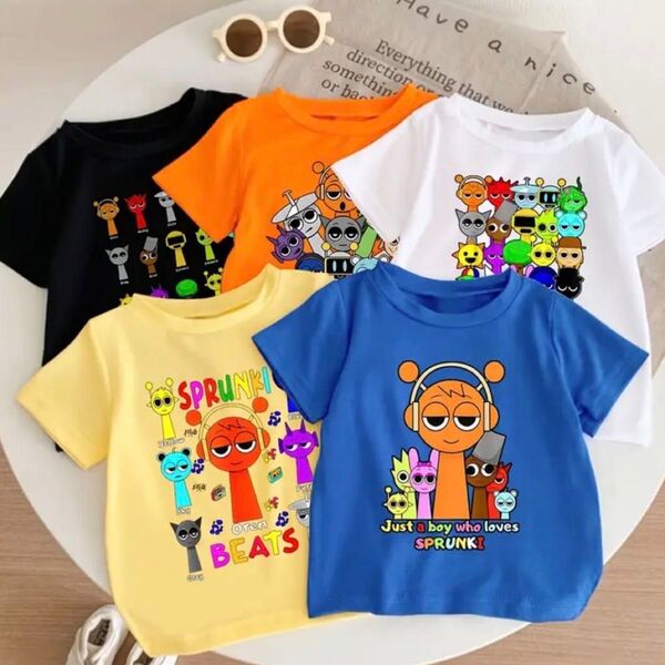 スプランキー SPRUNKI Tシャツ 半袖 子供服 キッズ 5点セット