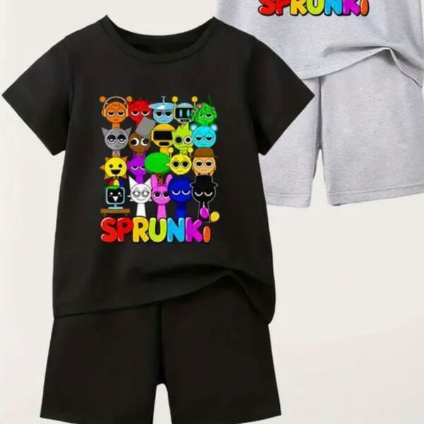 スプランキー SPRUNKI Tシャツ 半袖 短パン 子供キッズ 上下セット