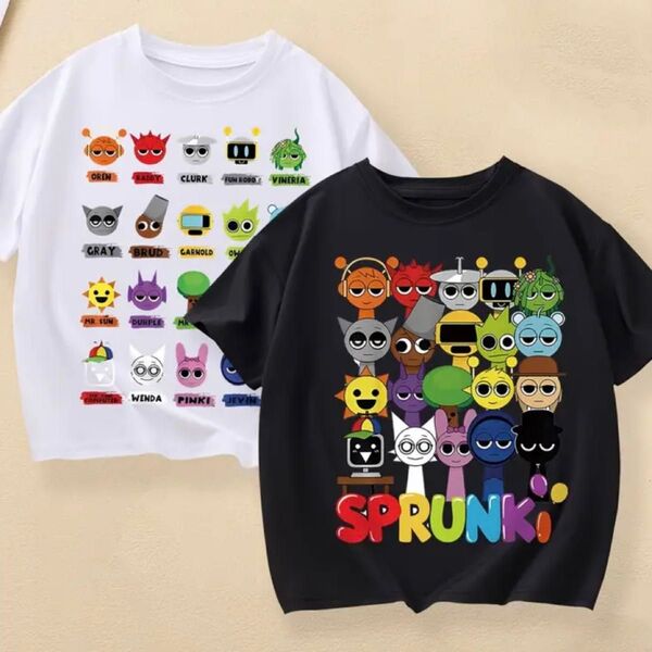 スプランキー SPRUNKI Tシャツ 半袖 子供服 キッズ 2点セット