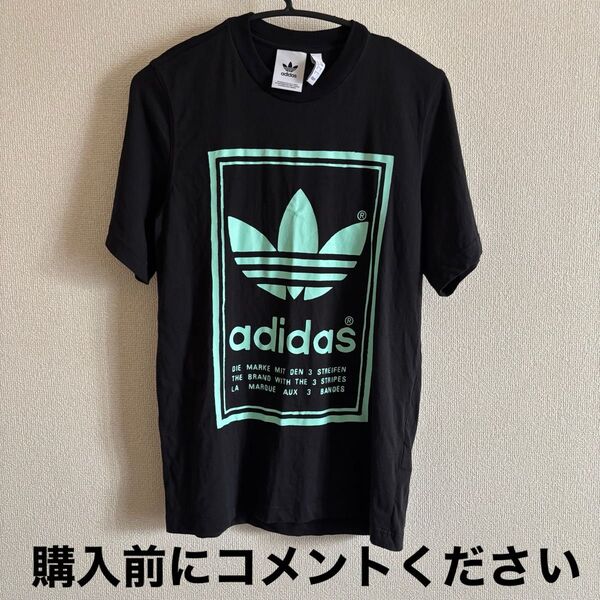 adidas originals 両面プリント Tシャツ アディダス