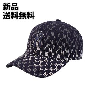 激レア★新品 NYモノグラムグラデロゴ ネイビー ベースボールキャップ CAP 帽子 ストリート好きな方へオススメ \SALE中/