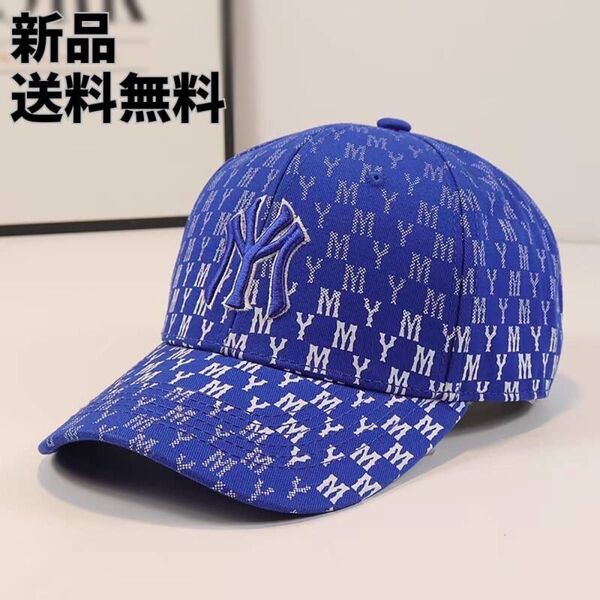 激レア★新品 NYモノグラムグラデロゴ ブルー ベースボールキャップ 帽子 ストリート好きな方へオススメ \SALE開催中!/