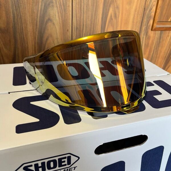 ショウエイ SHOEI スモークミラー シールド ファイアーオレンジ CWR-F2 Z-8 X-Fifteen ドライレンズ付き