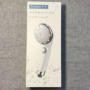 【新登場】RUNCTY シャワーヘッド ワンタッチ止水 美肌 低刺激 敏感肌 白