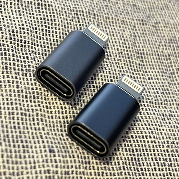 【簡単便利】iPhone 変換 アダプタ 充電器 直接互換 type‐C 2個入