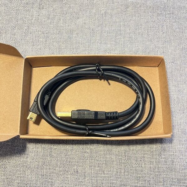 【SALE】Mini-B ケーブル 0.9m カメラ ミニB 480Mbps 黒