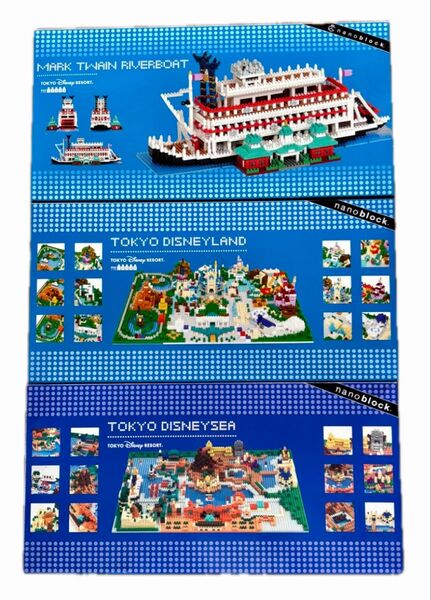 nanoblock ナノブロック ディズニー MARK TWAIN RIVERBOAT他 3点セット
