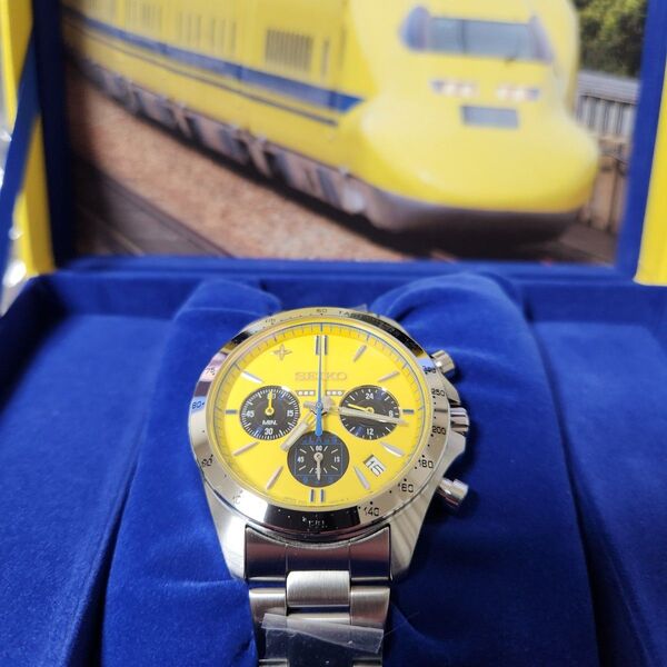 【新品】SEIKO ドクターイエロー限定腕時計(幸運を腕の中に!)