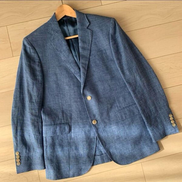 極美品 最高級 イタリア製 polo Ralph Lauren 麻 テーラードジャケット