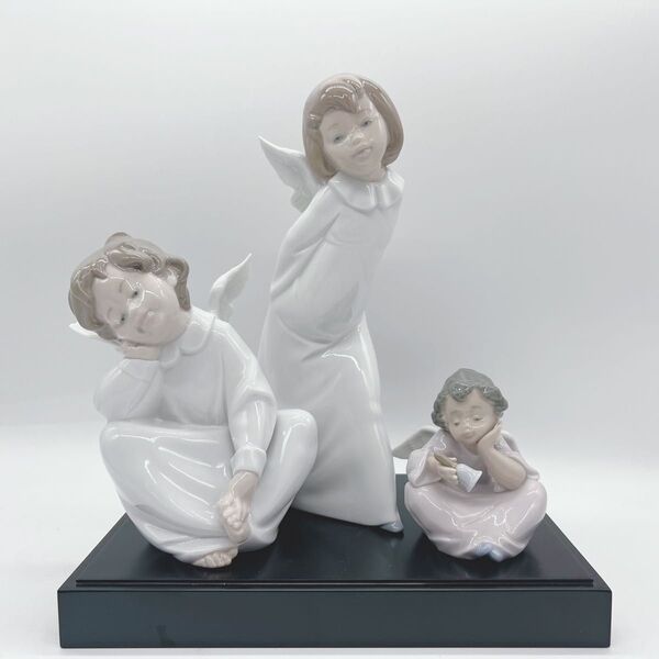 【 LLADRO】リヤドロ 天使の考えごと 3体セット