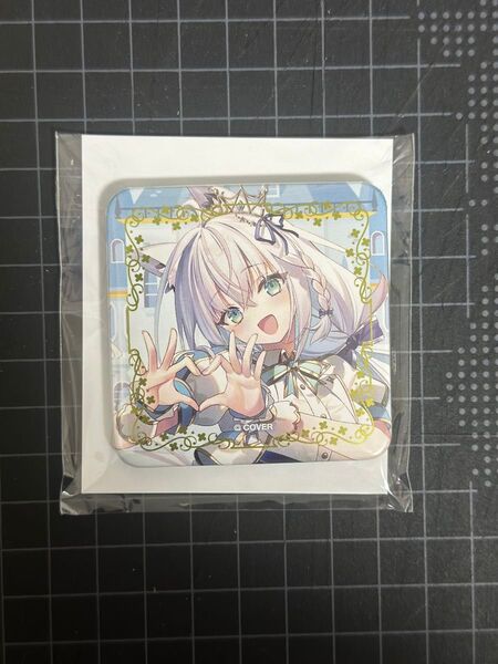 ホロライブ 白上フブキ 夏の推し活フブちゃんフェア スクエア缶バッジ