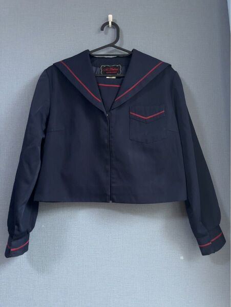 冬服 セーラー服 学生服 女子 ネイビー 赤ライン