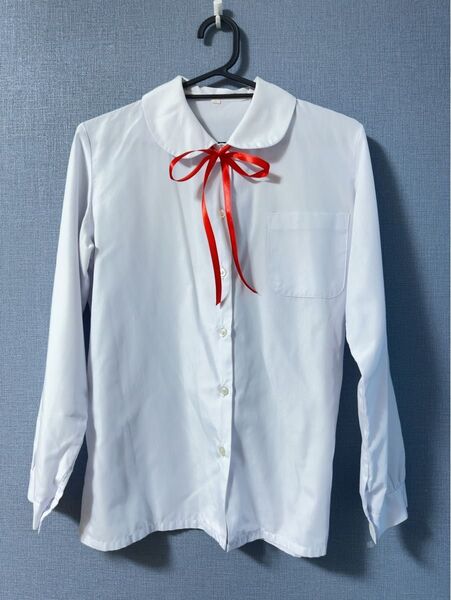 丸襟 長袖 学生服 ブラウス 女子 シャツ 制服