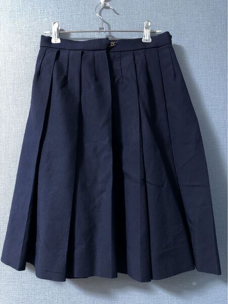 冬用 スクール スカート プリーツ 制服 学生服 ネイビー 女子