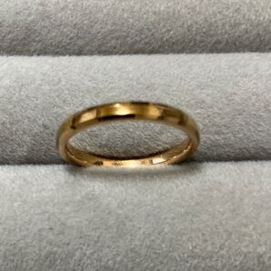 【USED品】ステンレス リング ピンクゴールド系 5号