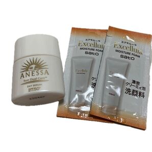 【試供品】アネッサ デイセラム N 〈顔用〉(医薬部外品) 6ml エクセルーラ モイスチュアフォーム 〈洗顔料〉1.0g×2包